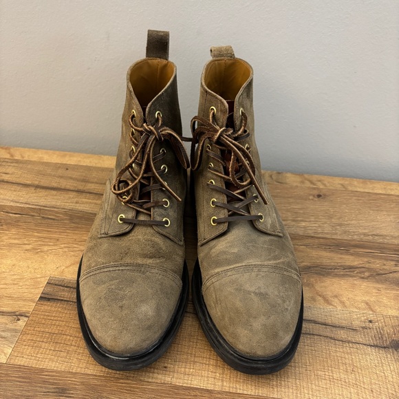 Oliver Cabell SB 1 Lace Up Boot Suede w/ Leather Laces Brown Men’s - Picture 6 of 10